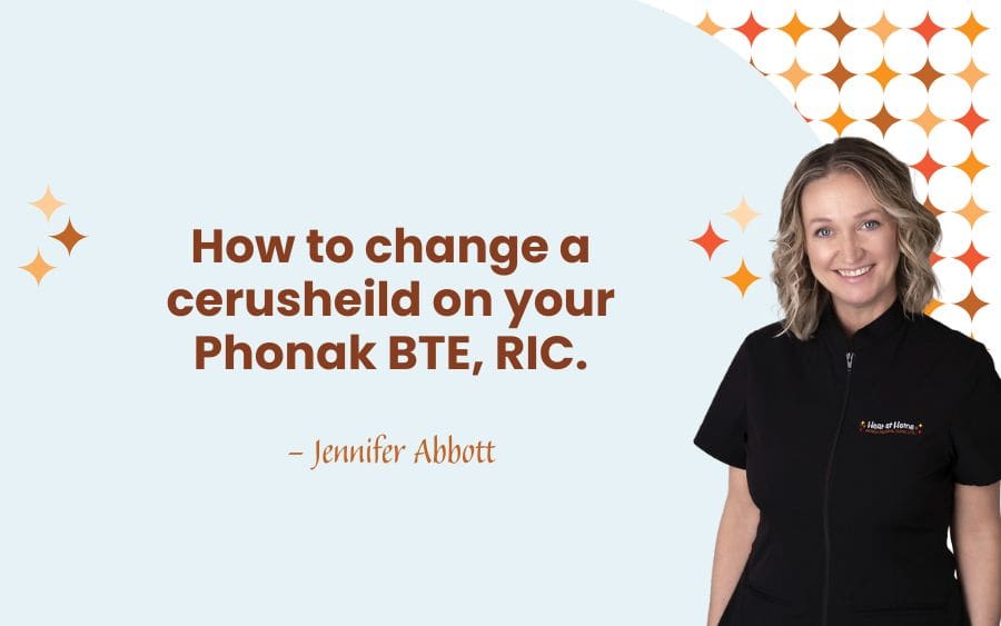 How to change a cerusheild on your Phonak BTE, RIC.