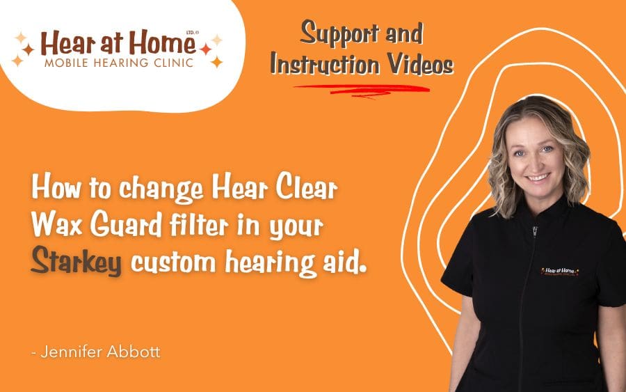 How to change Hear Clear Wax Guard filter in your Starkey custom hearing aid